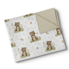 Oleoops - Couverture de Minky - Oursons Papillons